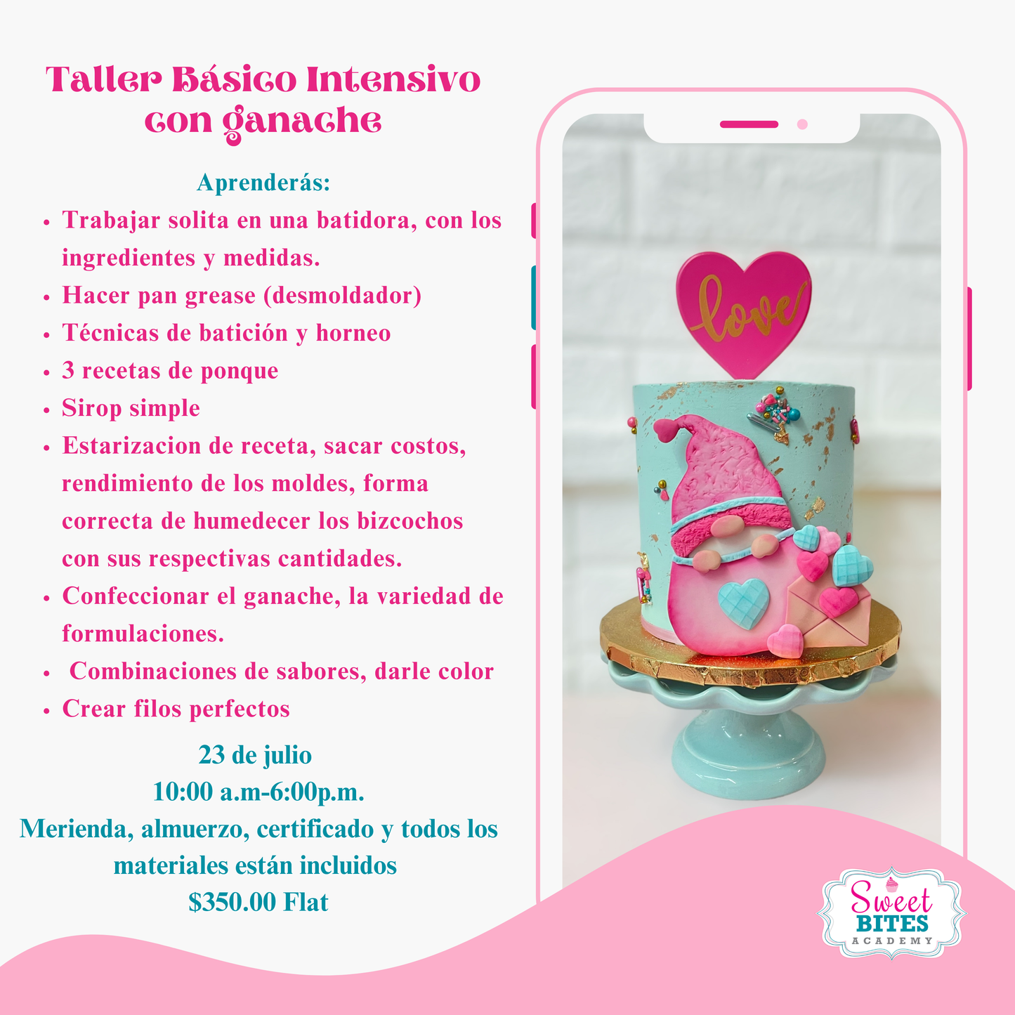 Taller de Básico Intensivo y Ganache 23/julio