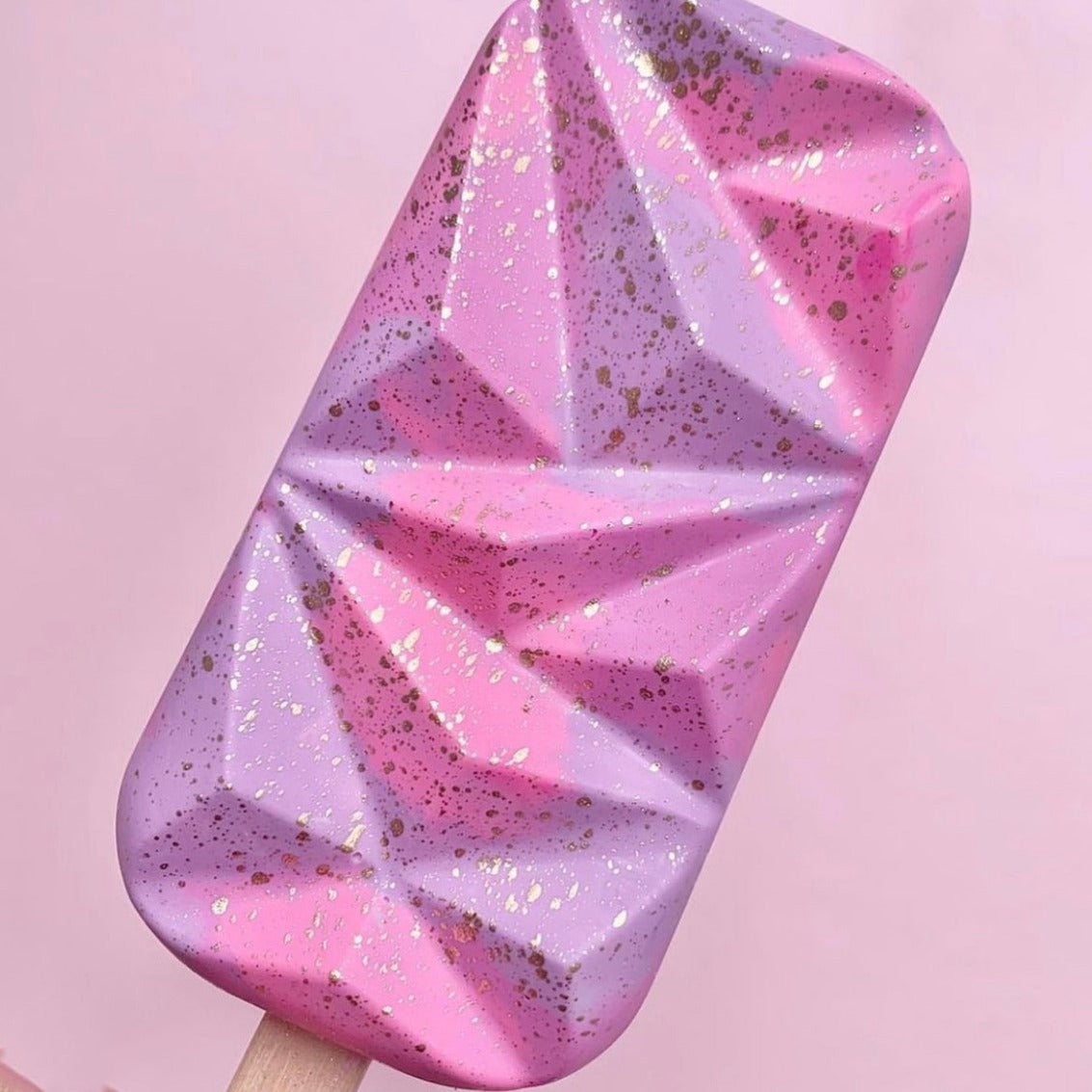 Geometric gem cakesicles silicone mold