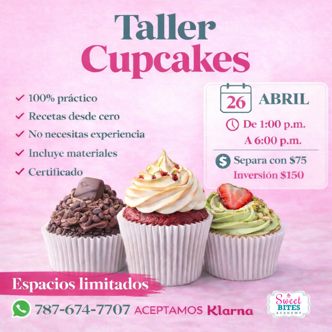 Taller Cupcakes De Sabores 26/abril