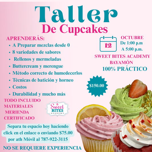 Taller Cupcakes de Sabores 12/octube
