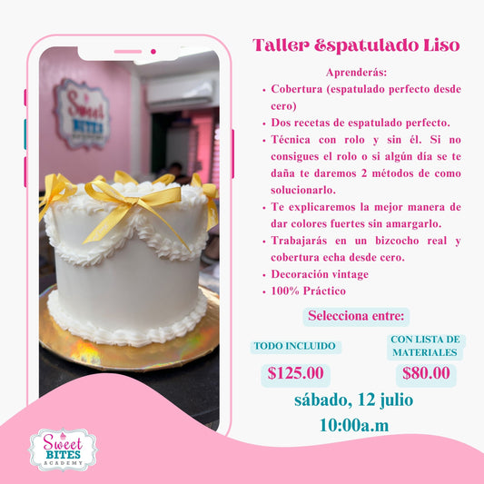 Taller Espatulado Liso 12/julio