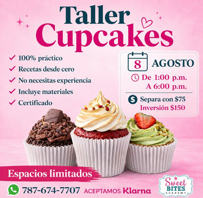 Taller Cupcakes De Sabores 8/agosto