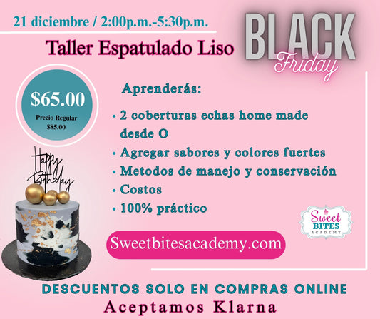 Taller Espatulado Liso 21/diciembre