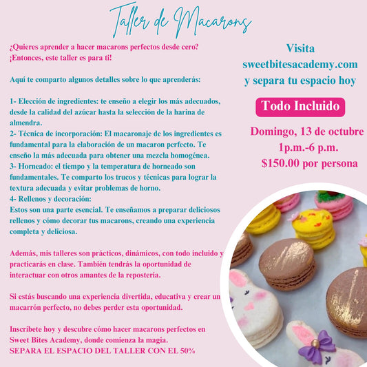 Taller de Macarons 13/octubre