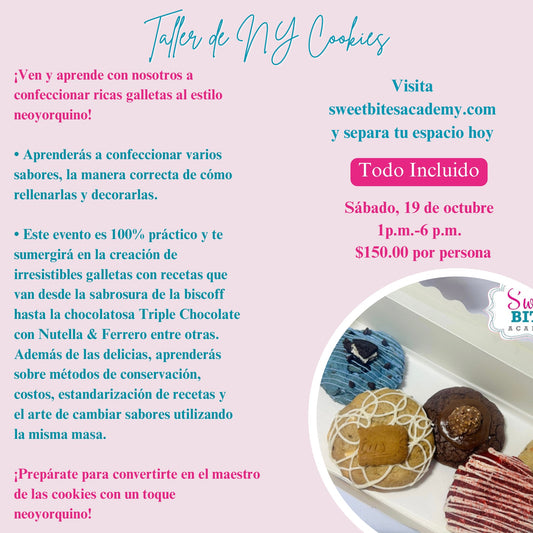 Taller de NY Cookies 19 de octubre