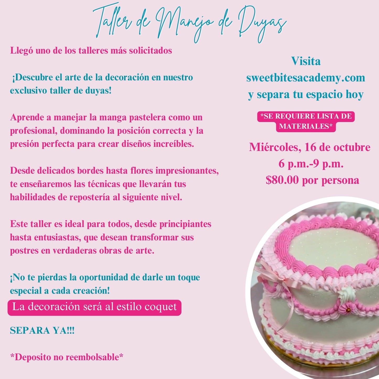 Taller de Manejo de Duyas 16/noviembre