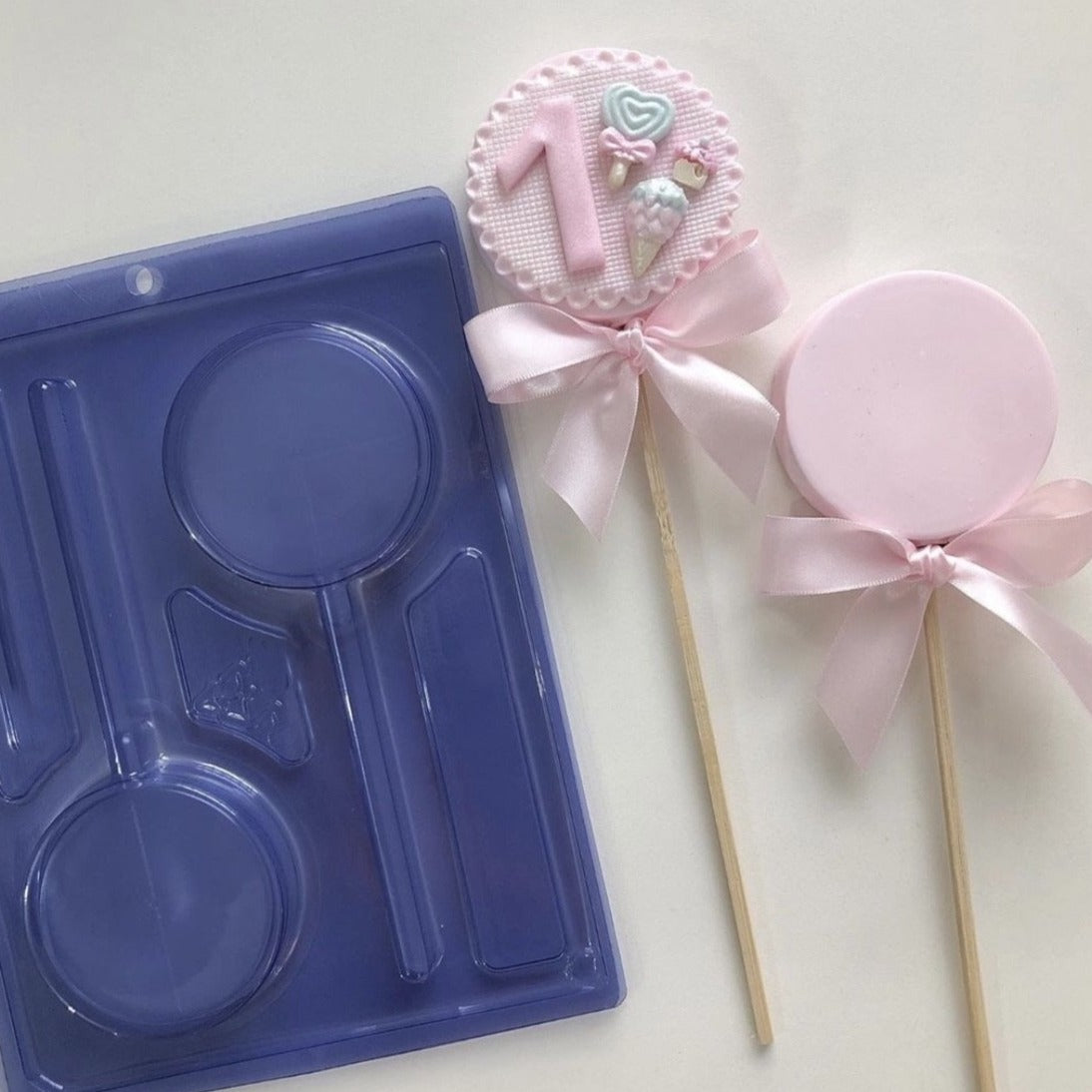 Lollipop redonda de 3 partes