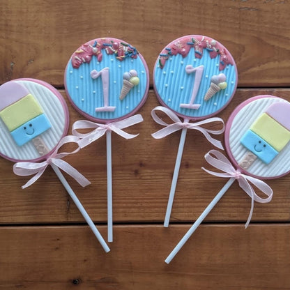 Lollipop redonda de 3 partes